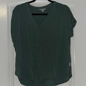 Orvis Olive Green Button-Down Shirt